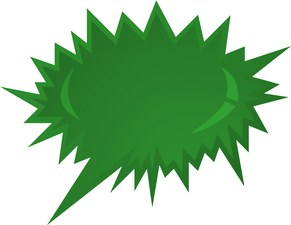 Green Explosion - Clip Art (989x764)