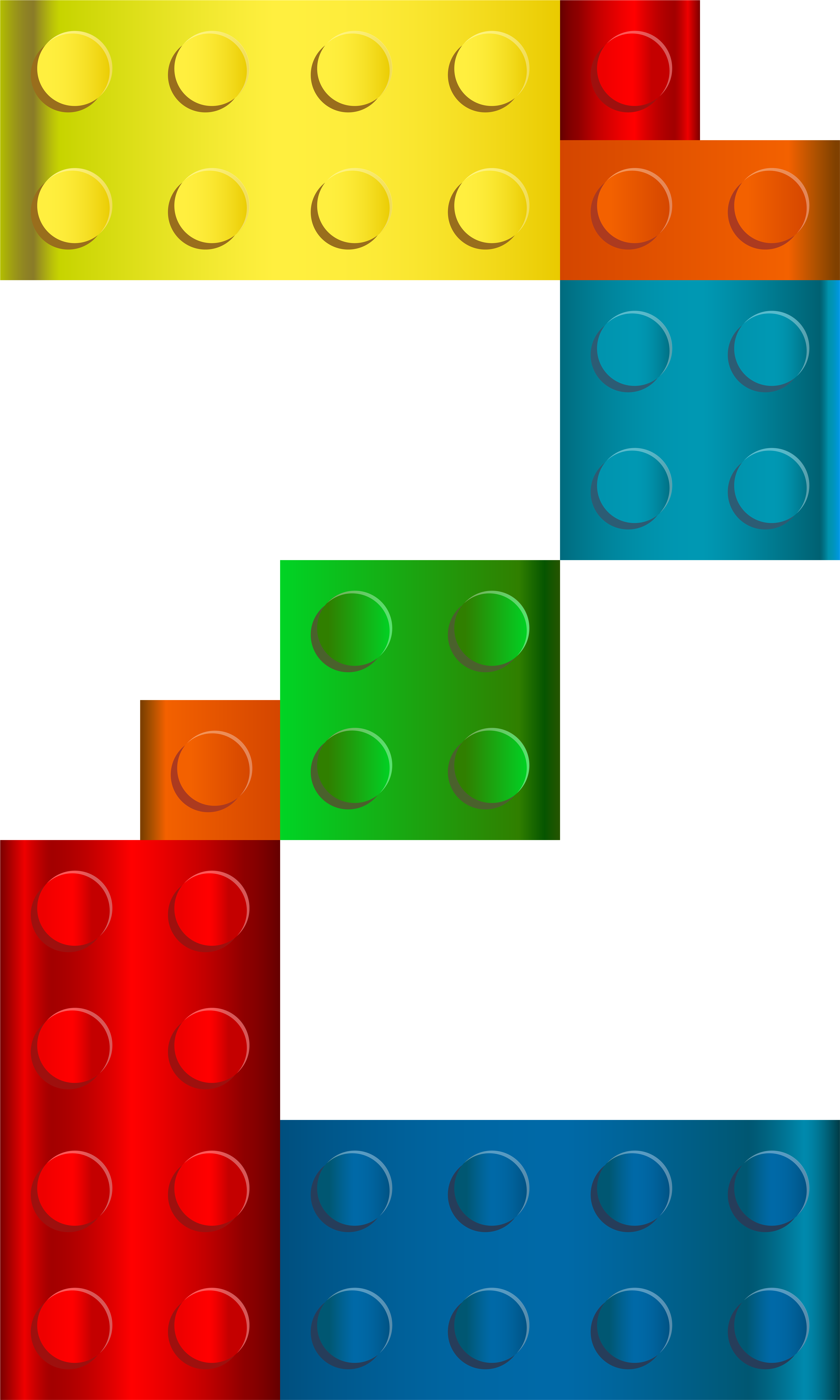 Lego Number Two Transparent Clip Art Image - Lego Numbers Png (4800x8000)