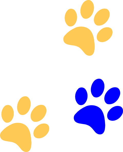Cougar Paw Print Clip Art Clipart - Paw Print Clip Art (480x594)