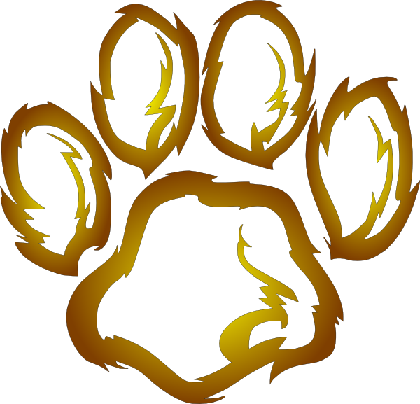 Lion Paw Print Clipart (600x577)