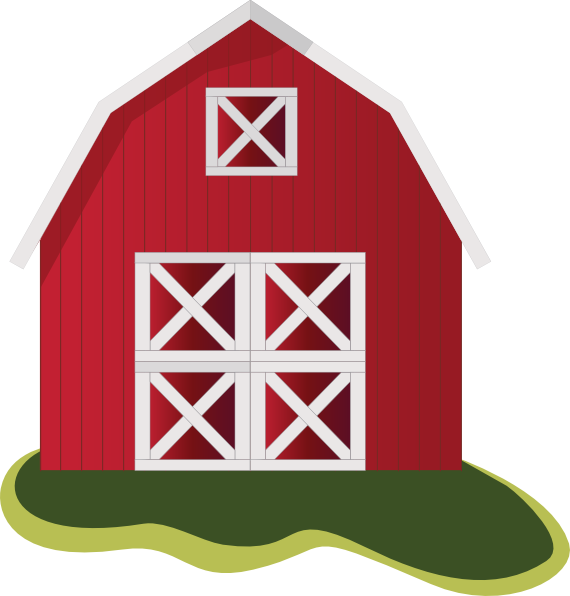 Barn Clip Art - Farm House Clip Art (570x596)