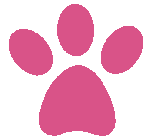 Pink Panther Clipart - Pink Panther Paw Print (620x454)