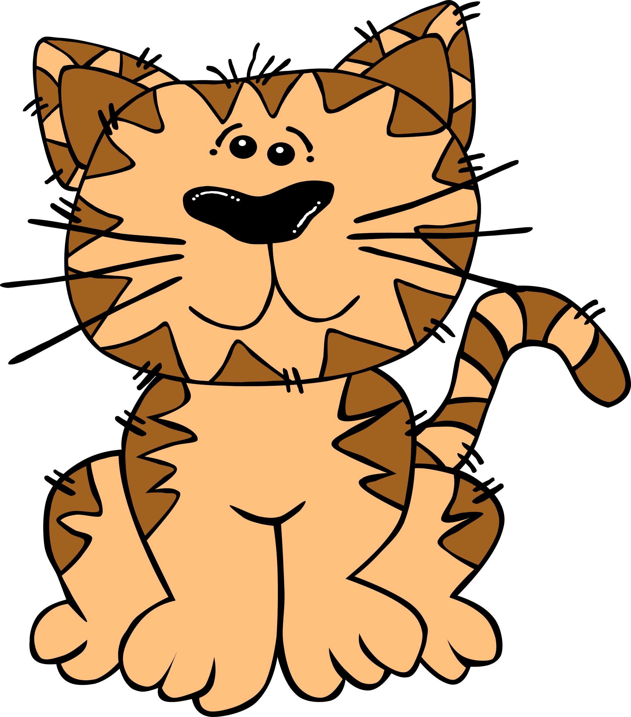 Big Image - Free Clip Art Cat (2113x2400)
