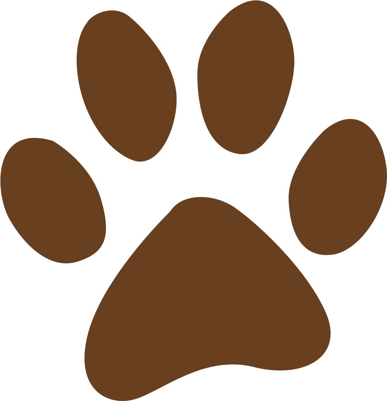 Dog Prints Cliparts - Teddy Bear Foot Print (2083x2083)