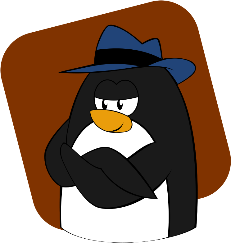 Animal Clip Art Download - Penguin With A Fedora (759x800)