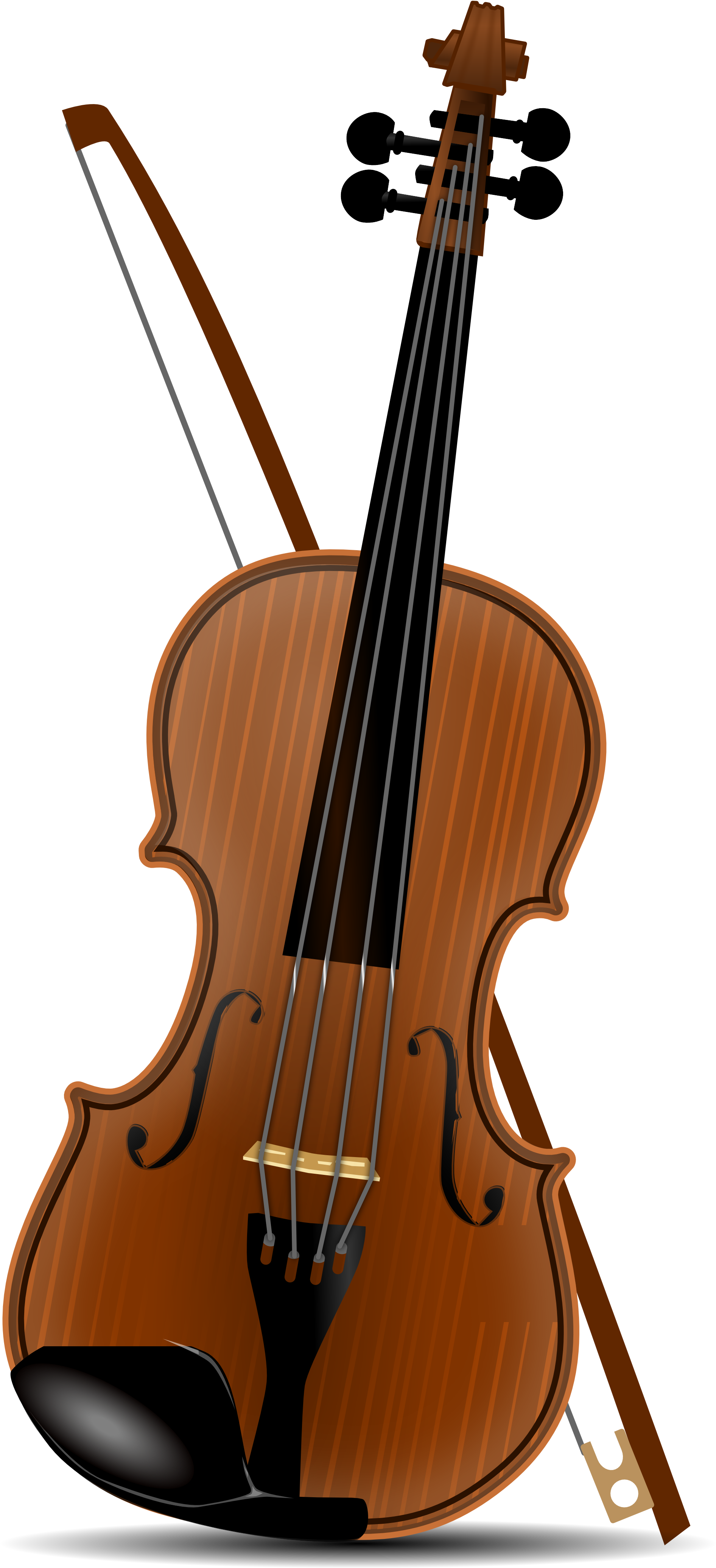 Violin Clip Art - Violin Transparent Background (2555x4343)