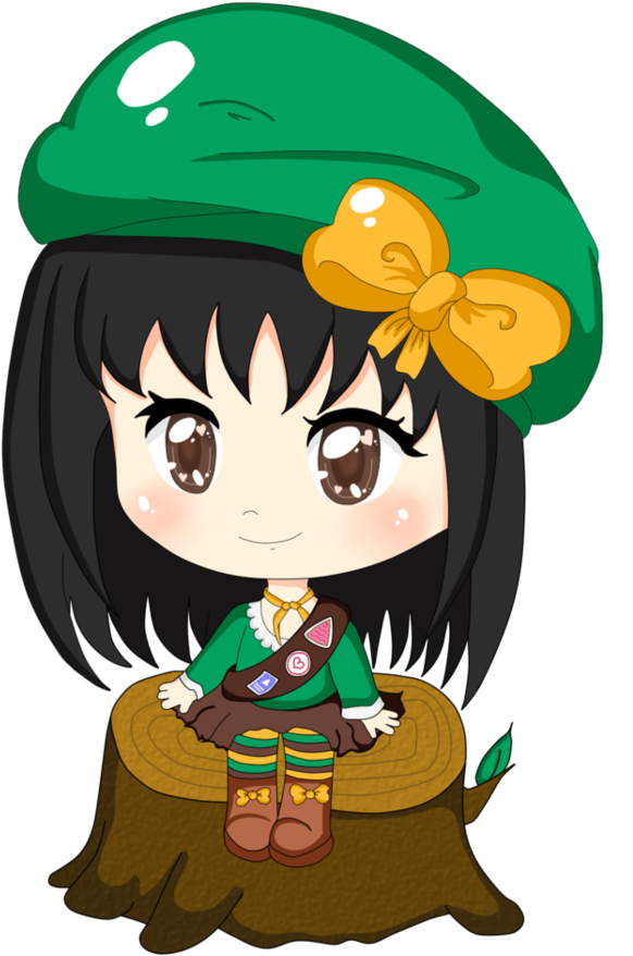 Pin Girl Scout Clip Art - Gsp Girl Scout Of The Philippines Clip Art (747x1069)