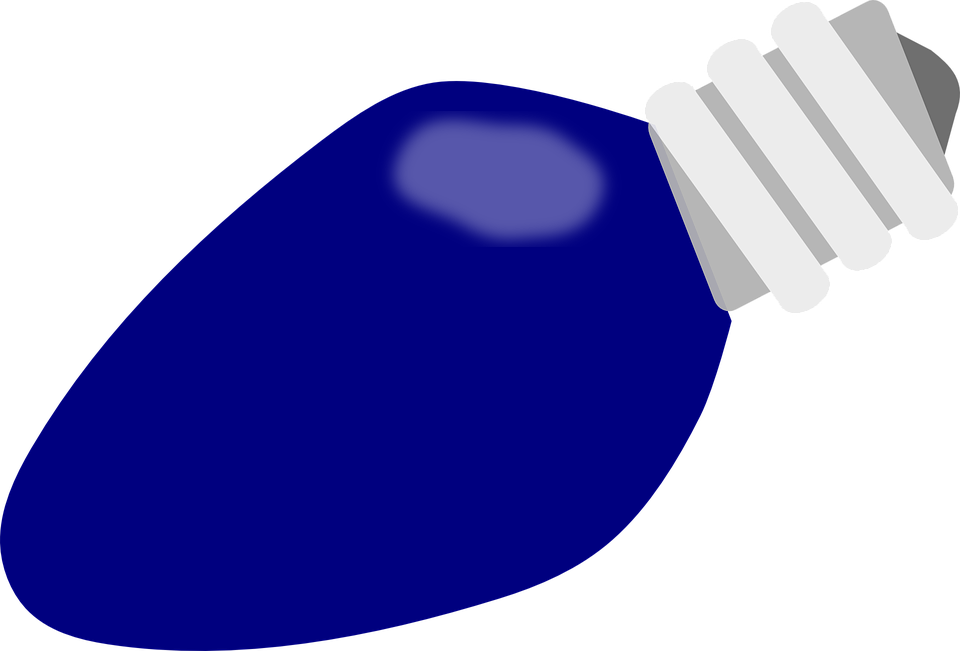 Blue Christmas Light Bulb (960x651)