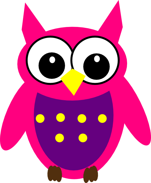 Purple Owl Clipart Clipart Panda Free Clipart Images - Pink And Purple Owl (492x597)