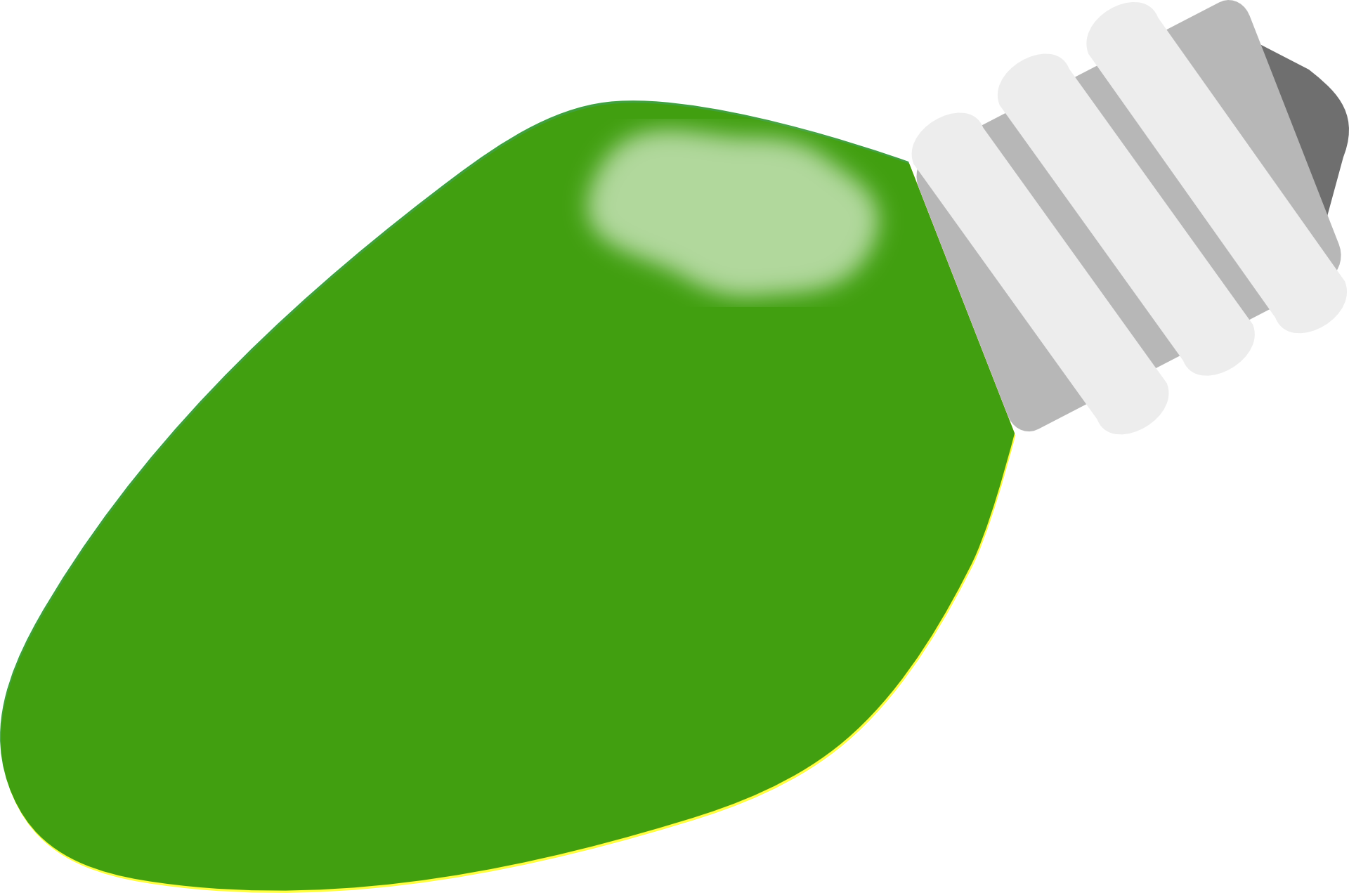 Christmas Lights Christmas Light Bulb Green Clipart - Christmas Light Bulbs Green (1920x1271)