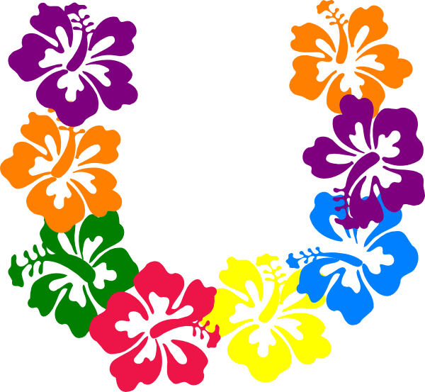 Ruin - Clipart - Hawaiian Flower Clip Art (600x553)