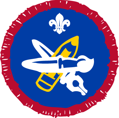 Artist Activity Badge - Scouts Fire Safety Badge (400x397)