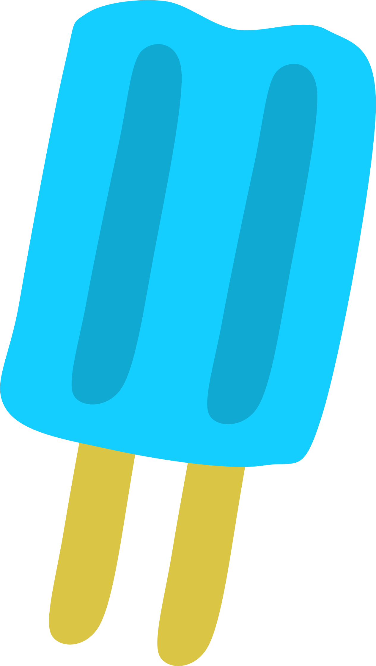 Blue Popsicle By Scout A Clipart Of An Blue Popsicle - Popsicle Clip Art Png (1265x2237)
