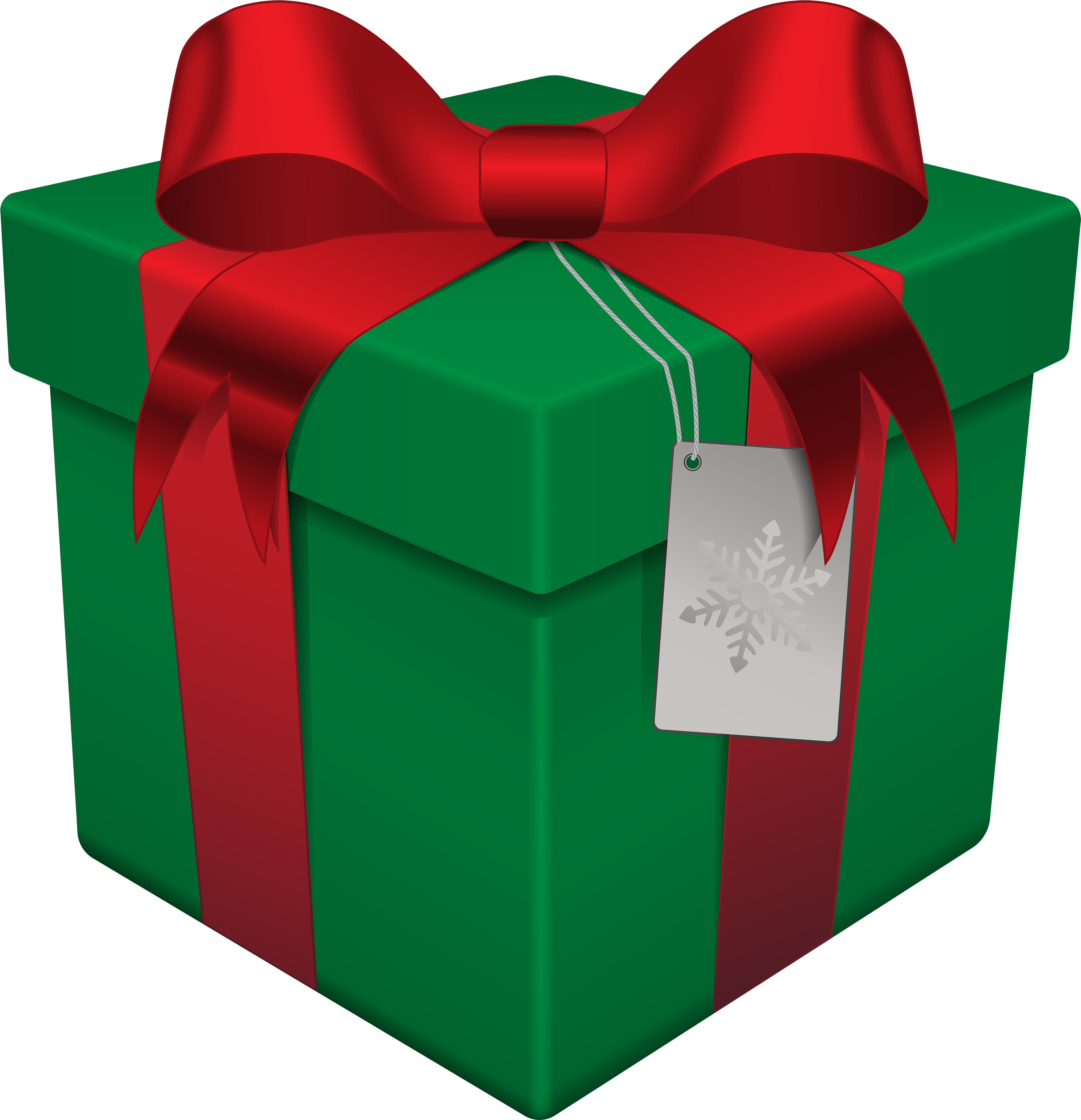 Gift Clipart Green Present - Christmas Gift Box Png (4827x5000)