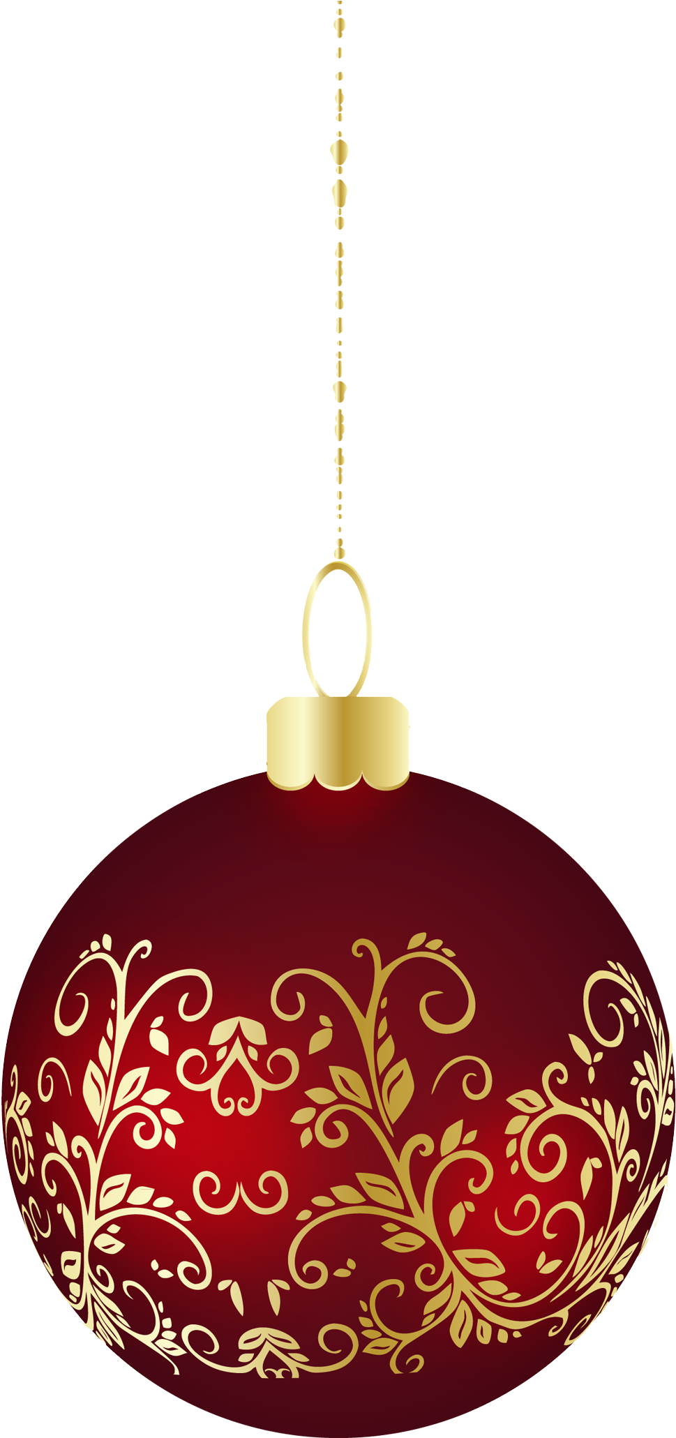 Large Transparent Christmas Ball Ornament Png Clipart - Christmar Ornament Png (1051x2090)