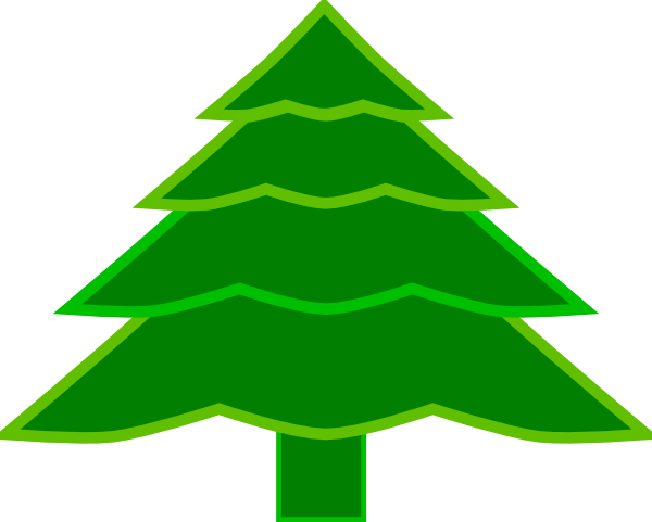 4 Layer Fir Tree Clip Art At Clkercom Vector - Christmas Tree (600x481)
