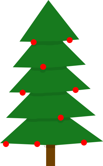 Father Christmas Has Been Rather Careless Whilst Delivering - Christmas Tree (346x559)
