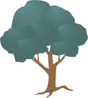 Ian Symbol Generic Tree 1 - Illustration (356x400)