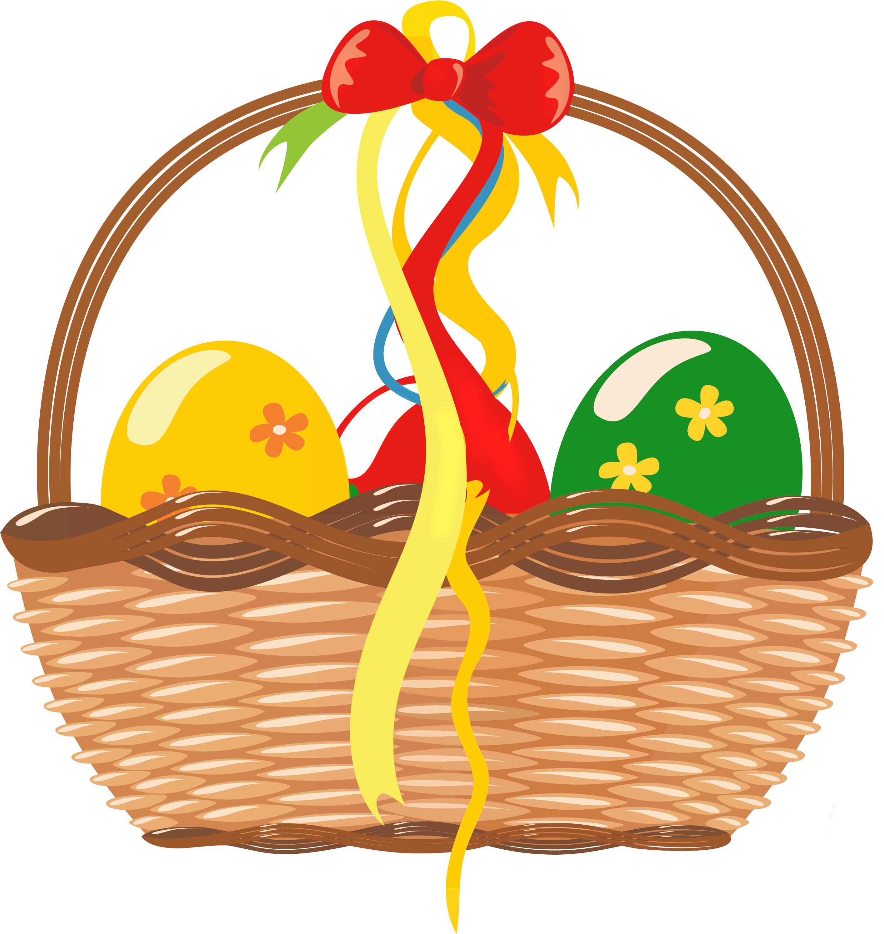 Gift - Basket - Clipart - Easter Busket Png (2900x3119)