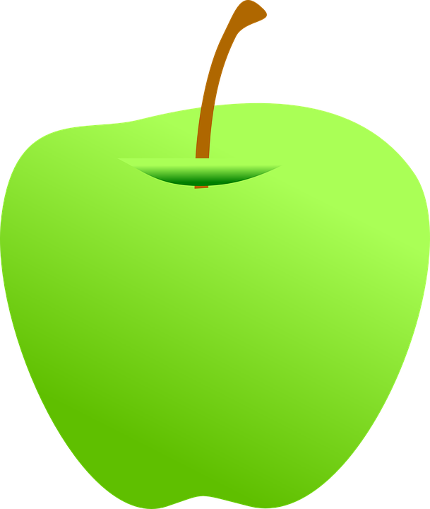 Green Apple Clip Art - Green Apple Clipart Png (609x720)