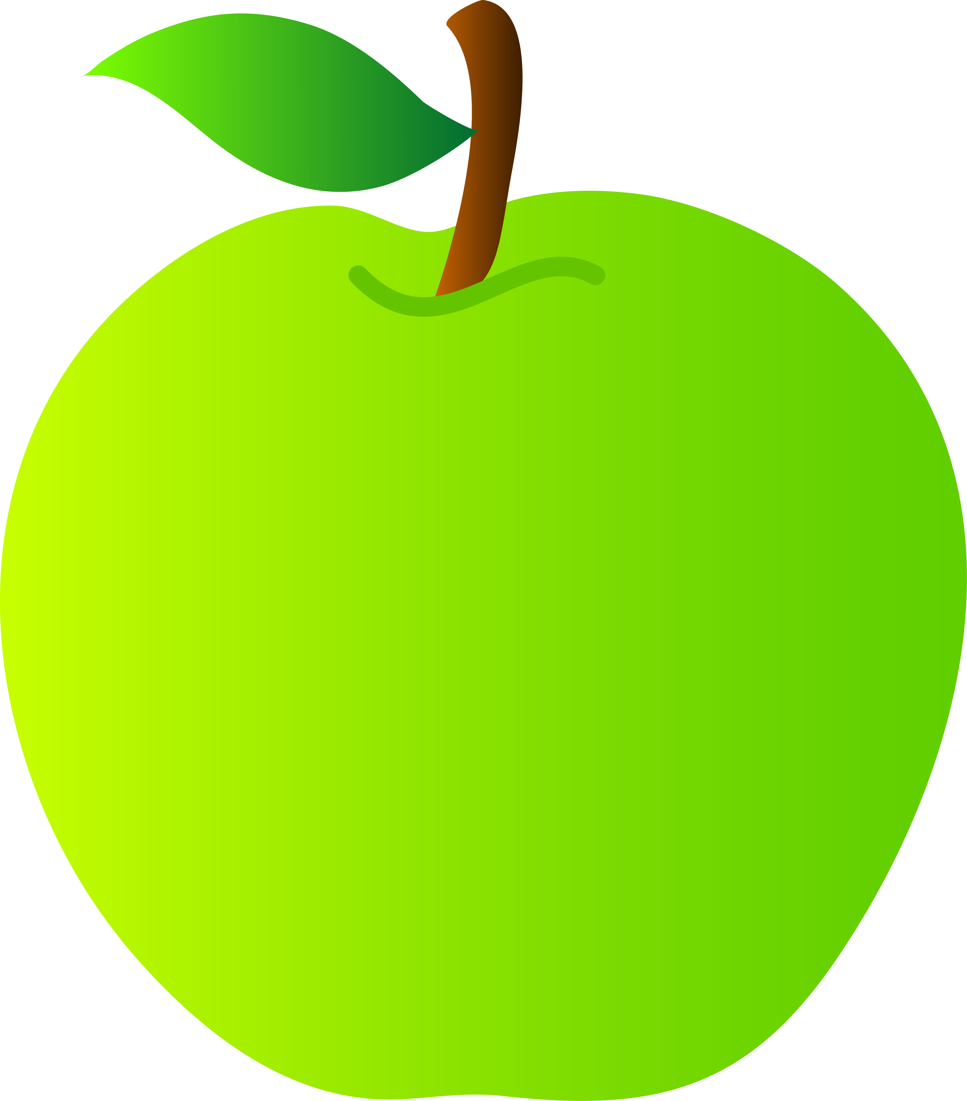 Apple Clipart Png Green Letters - Free Clipart Of Apples (3097x3526)