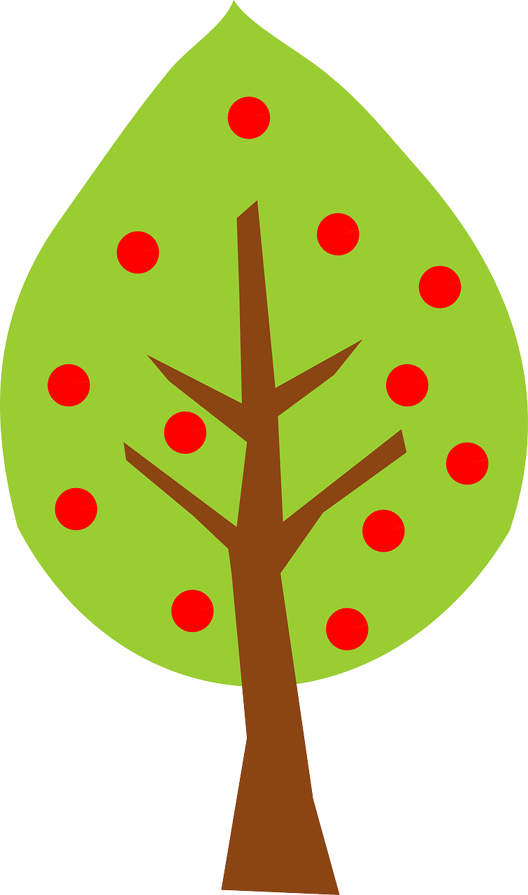 Cartoon Apple Trees Png (755x1280)