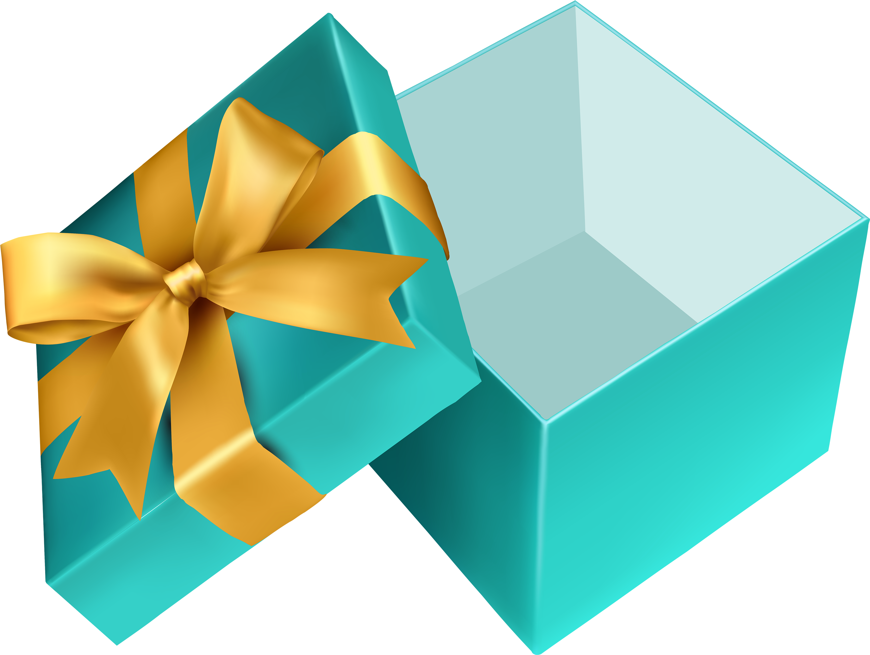 Blue Open Gift Png Clipart - Open Gift Box Png (3500x2637)