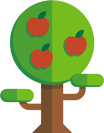 Size - Tree Flat Icon Png (512x512)