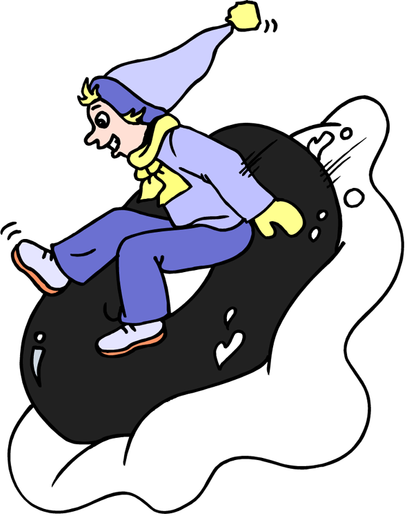 Snow Clip Art - Snow Tubing Clip Art (590x750)