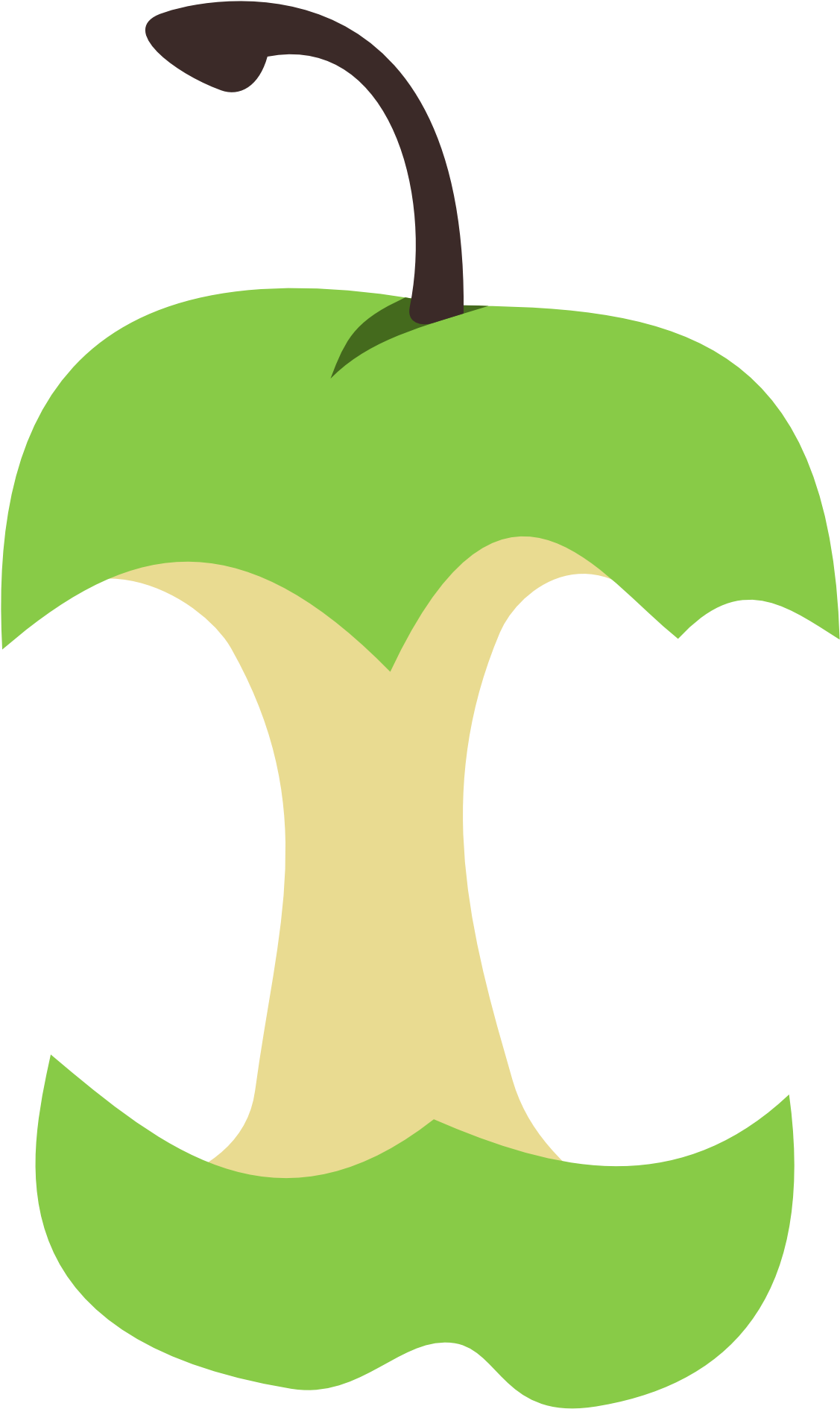 Clipart Of Apple Core Many Interesting Cliparts - Clipart Apple Core (1251x2000)