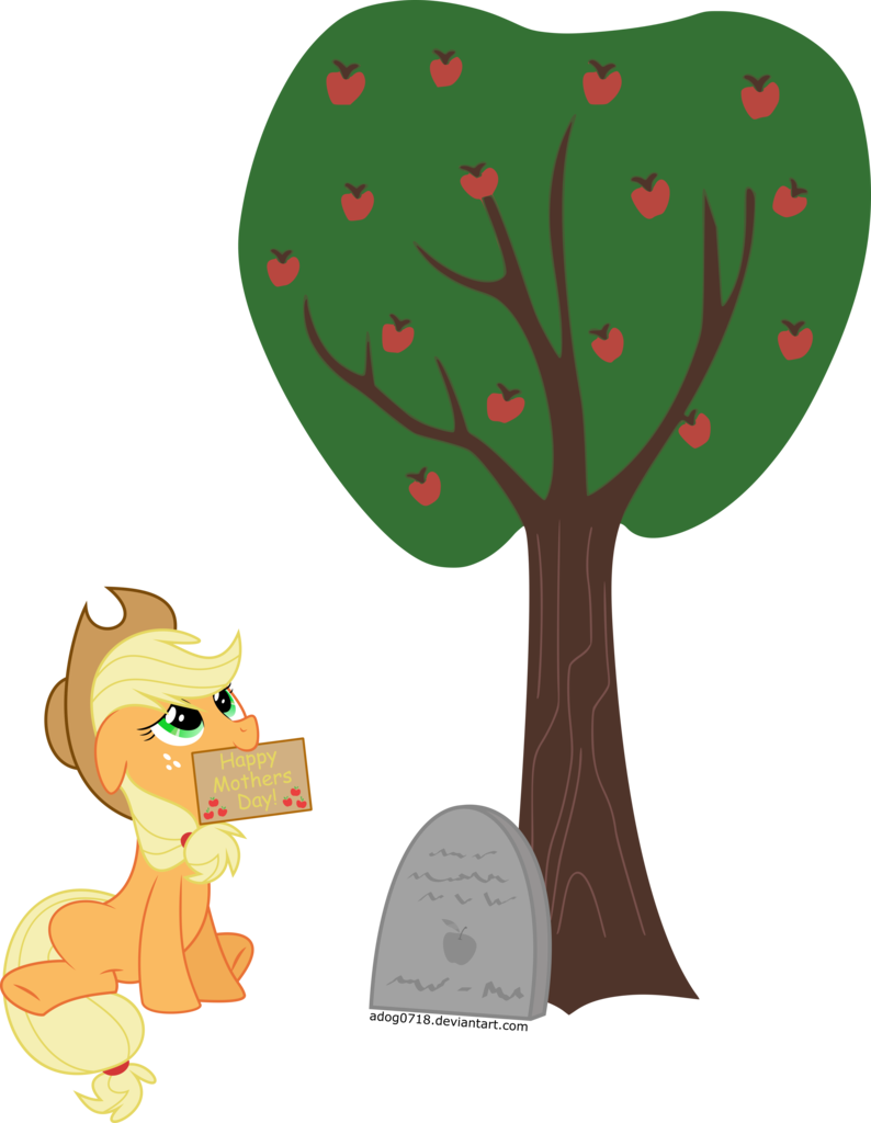 Absurd Res, Applejack, Applejack's Parents, Apple Tree, - Dead Tree Transparent Background (794x1024)