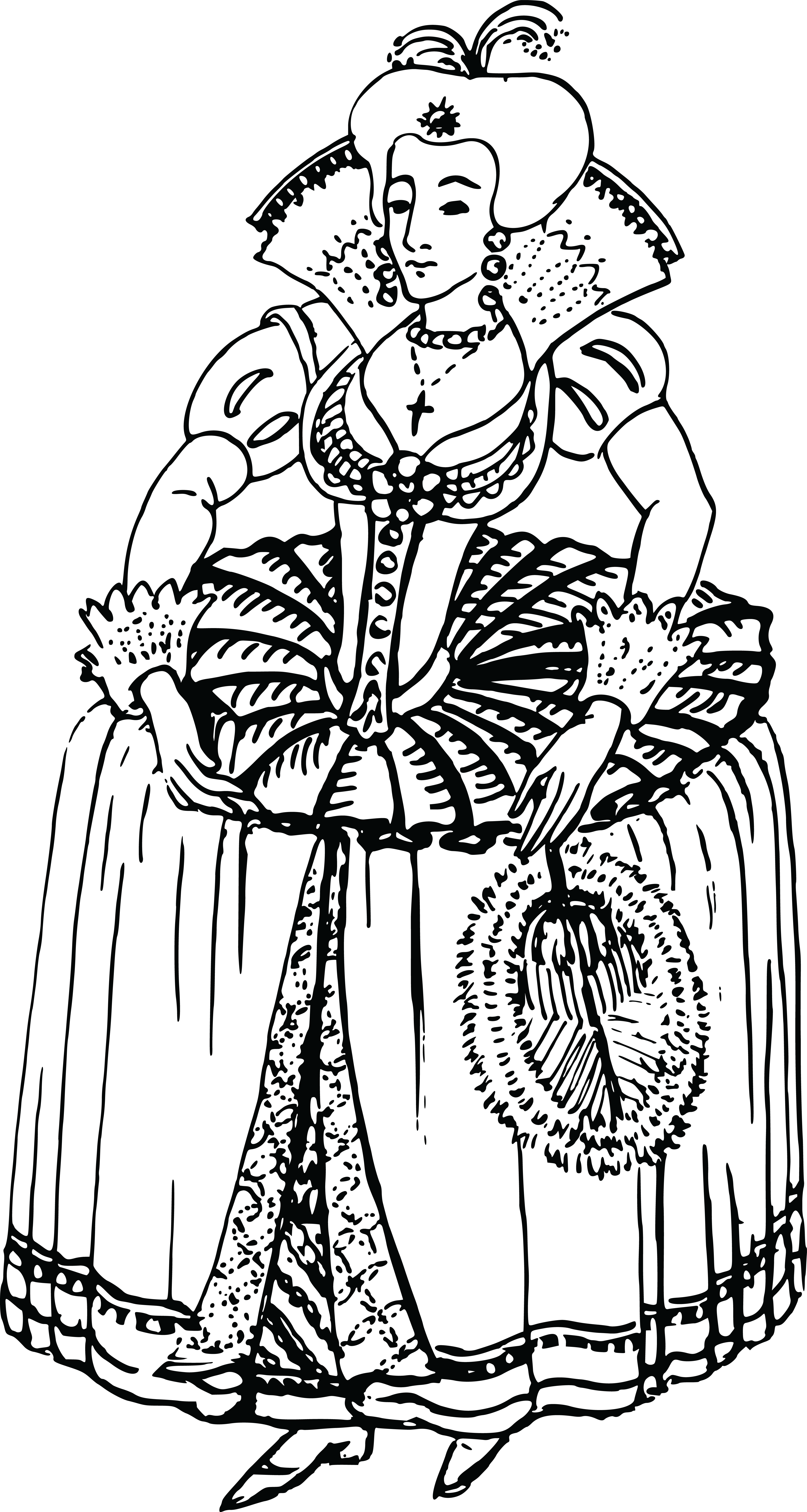 Free Clipart Of A Rich Lady - Free Clipart Of A Rich Lady (4000x7489)