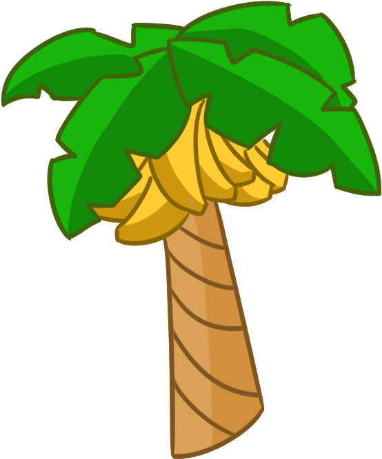 Banana Tree By Mroah - Cartoon Banana Tree (559x676)