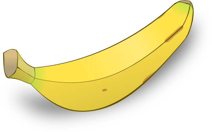 A Single Banana With It's Peel Unopened - One Banana Clipart (700x429)