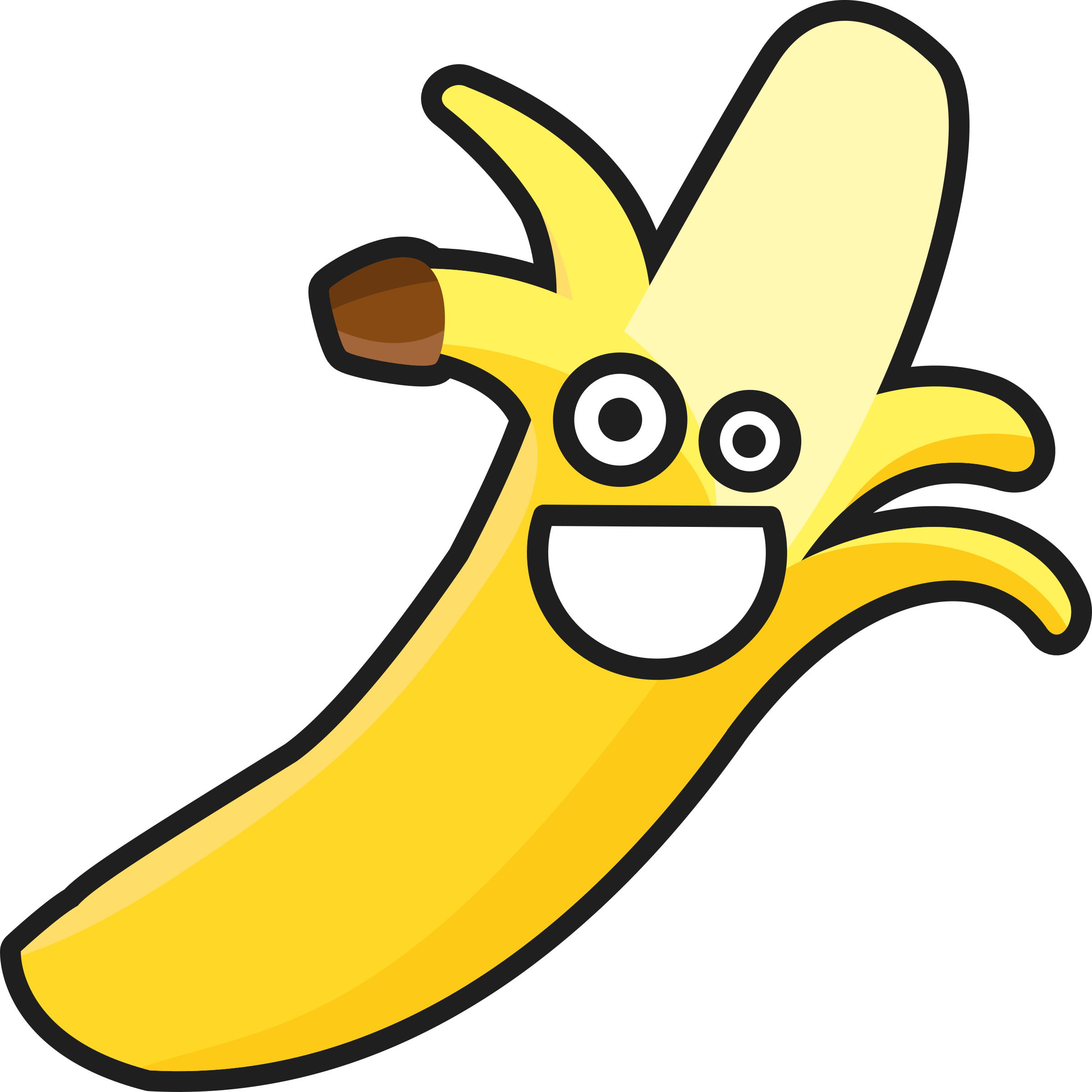 Banana - รูป กล้วย การ์ตูน (2400x2400)