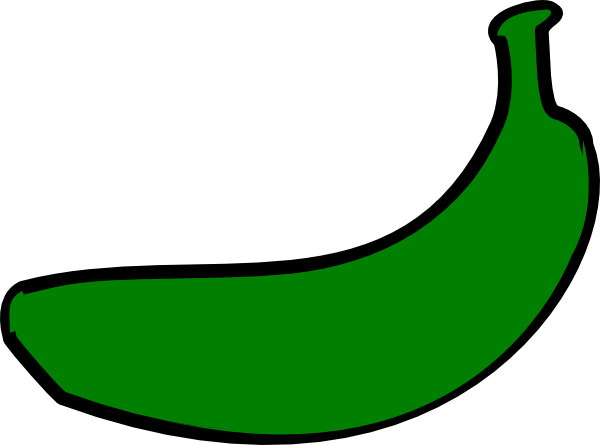 Green Banana Cartoon (600x445)