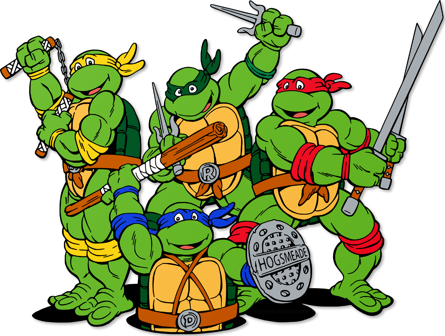 Teenage Mutant Ninja Turtles Clad Clipart - Teenage Mutant Ninja Turtles Transparent (1500x1134)