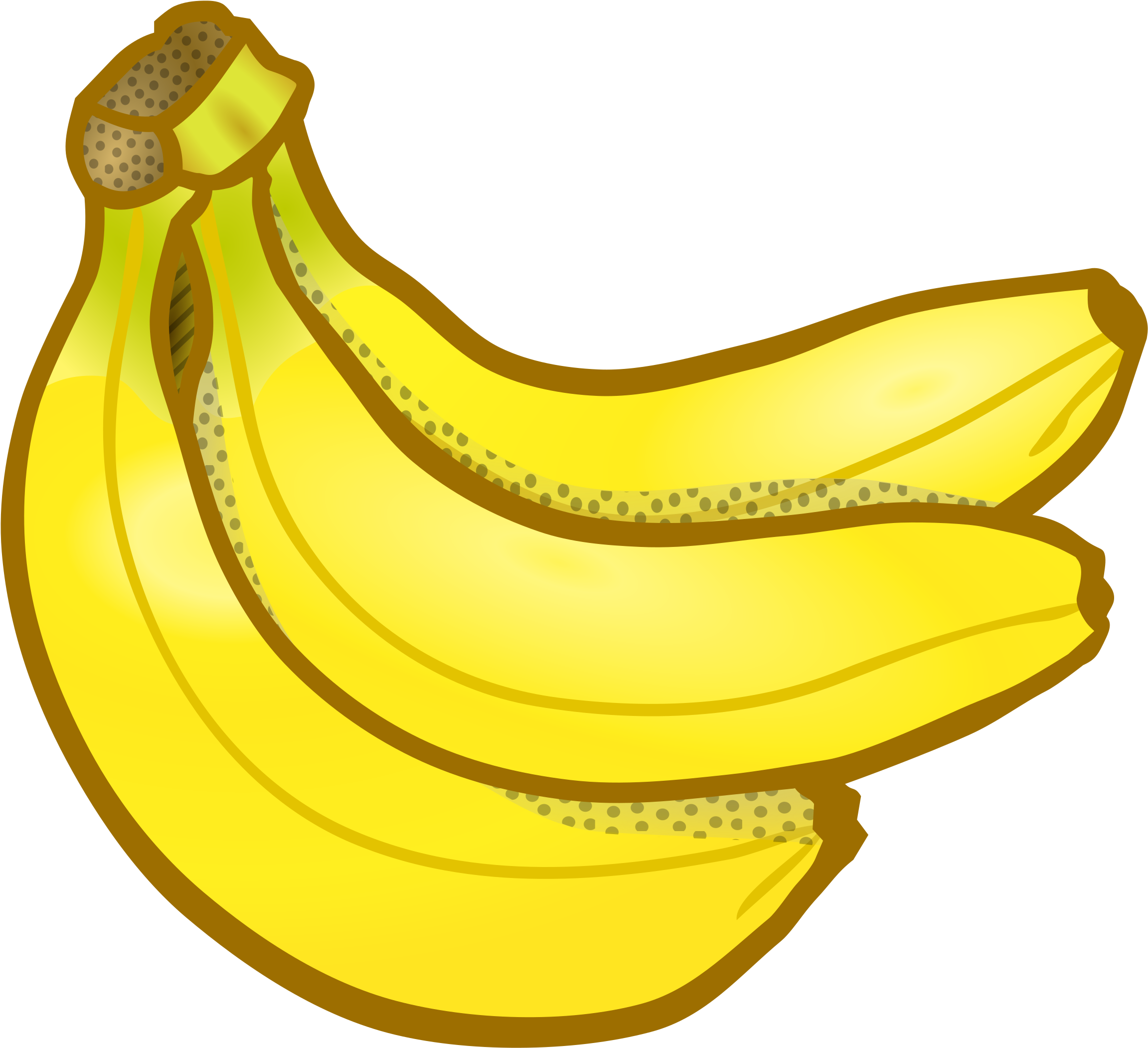 Banana Clipart Banana Bunch - Bunch Of Bananas Clipart (2400x2323)