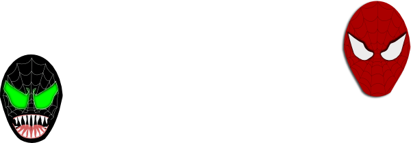 Spiderman Clipart Spiderman Face - Black Spider Man Face Png (600x210)