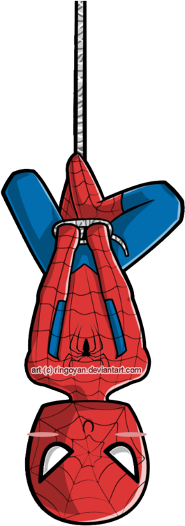 Spiderman By Ringoyan - Cute Spider Man Png (400x783)