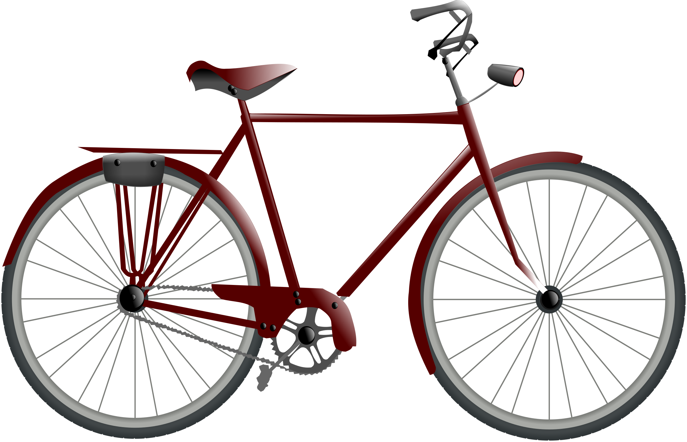 Vintage Bicycle Clipart - Bicycle Clip Art (2400x1545)