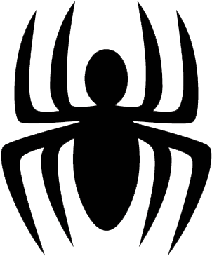 Spiderman Clipart Original - Molde Aranha Do Homem Aranha (347x400)