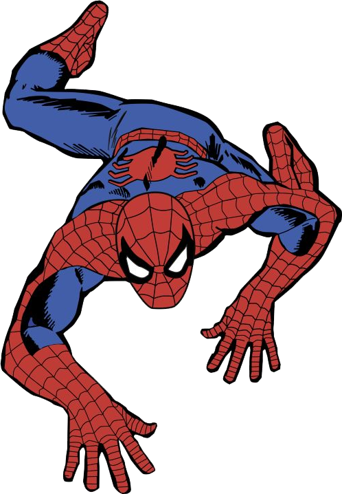 Spiderman Clipart Climbing Wall - Spiderman Comic - (498x718) Png ...