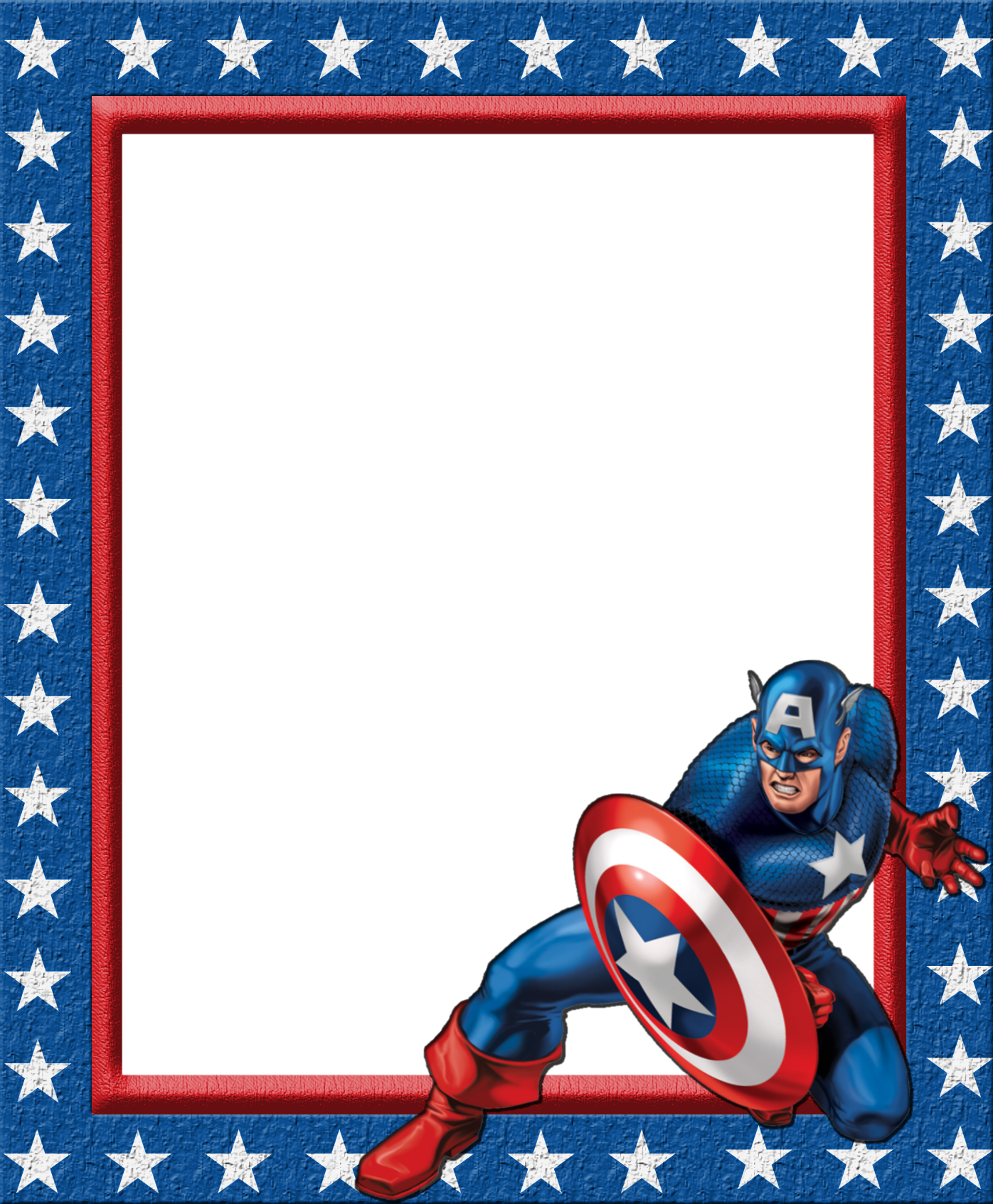 Marcos Spiderman Png - Marcos De Capitan America Para (1396x1694)