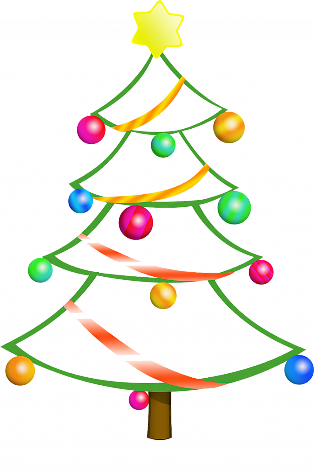 Christmas ~ Freehristmaslip Art Images Religiouschristmas - Christmas Tree Garland With Transparent Background (1024x1534)