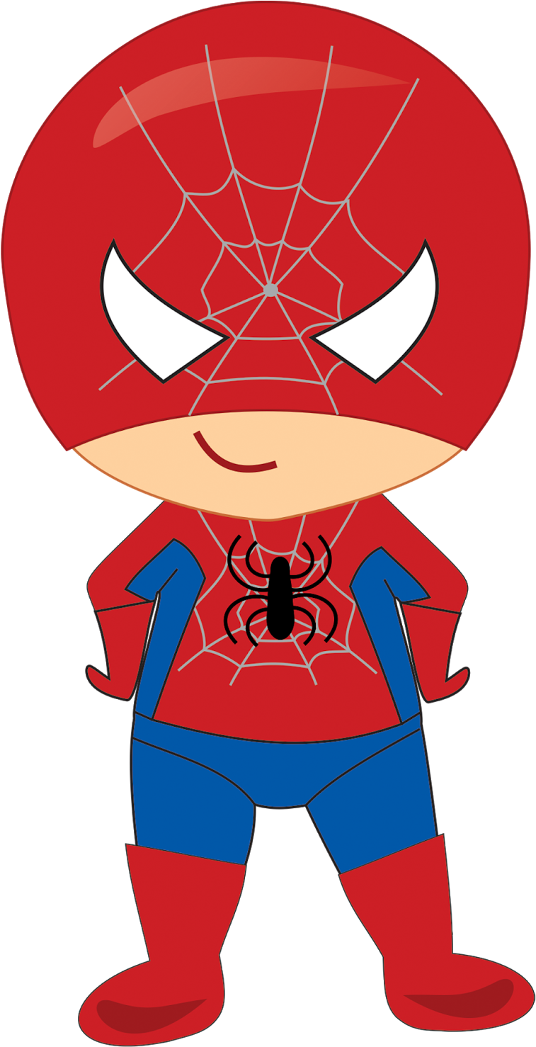 Baby Superheroes Clipart - Homem Aranha Cute Png (1143x1600)