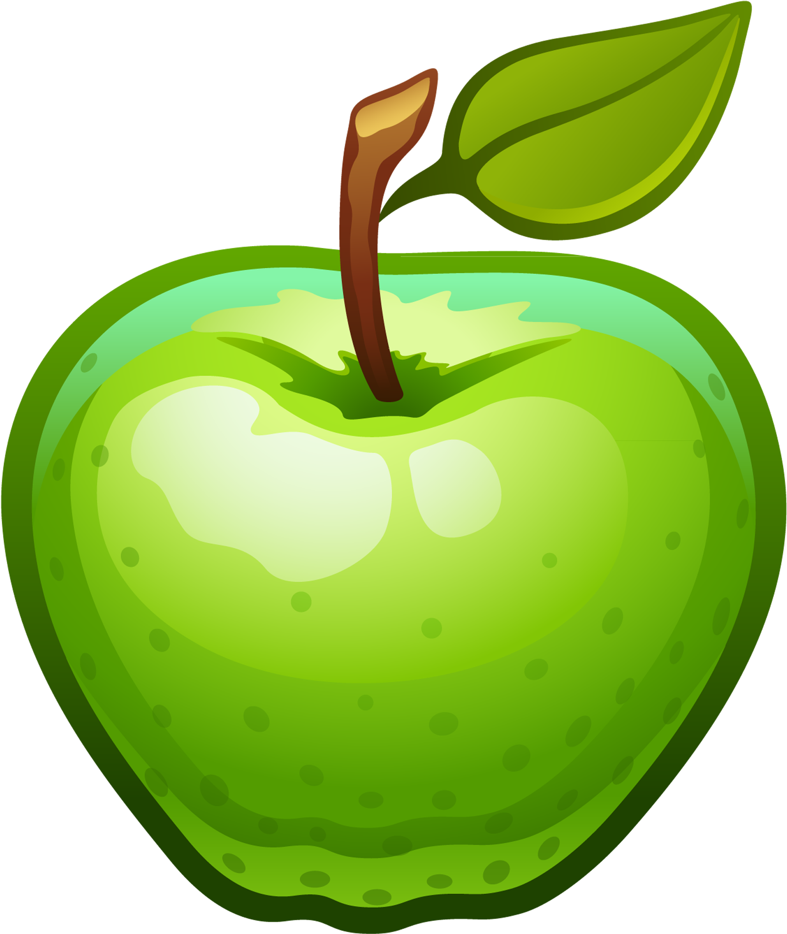 Mansanas Verdes Animadas Png (1672x1947)