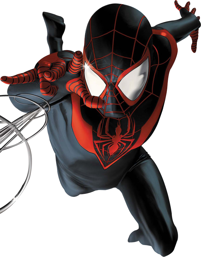 Marvel Clip Art - Black And Red Spiderman (673x863)