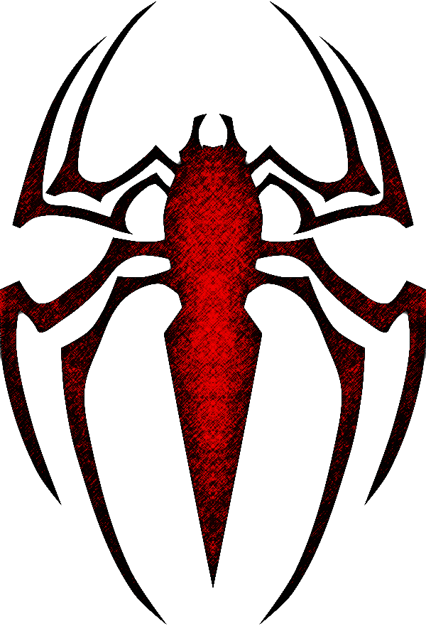 Custom Spiderman Logo [colored] By Blckpantha On Clipart - Logo Spider Man 4 (600x881)
