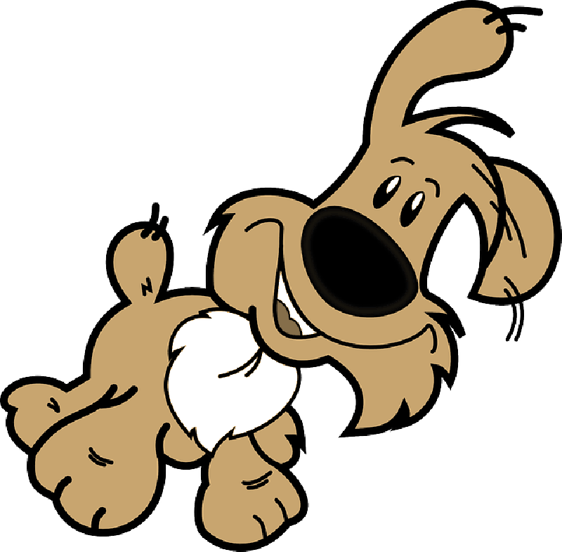 Dog Animals Puppy Terrier Domestic Humor Doggy - Happy Dog Clip Art (1280x1256)